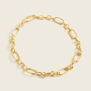 J.Crew mixed link gold necklace